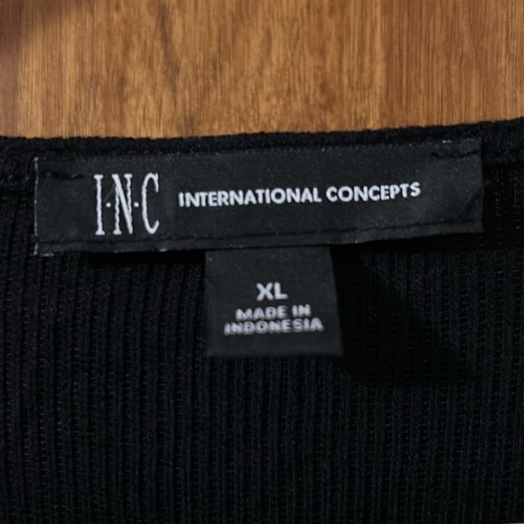 Ladies XL black top by INC - Picture 3 of 4
